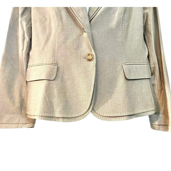 Antonio Melani Women's Tan 2-Button Front Long Sleeve Career Chic Blazer SZ 14 - Picture 6 of 8